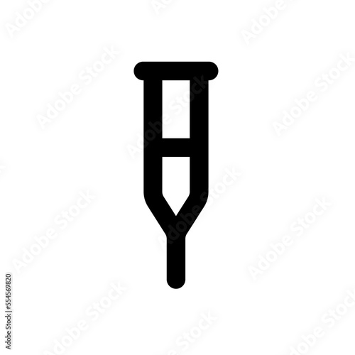 crutch glyph icon
