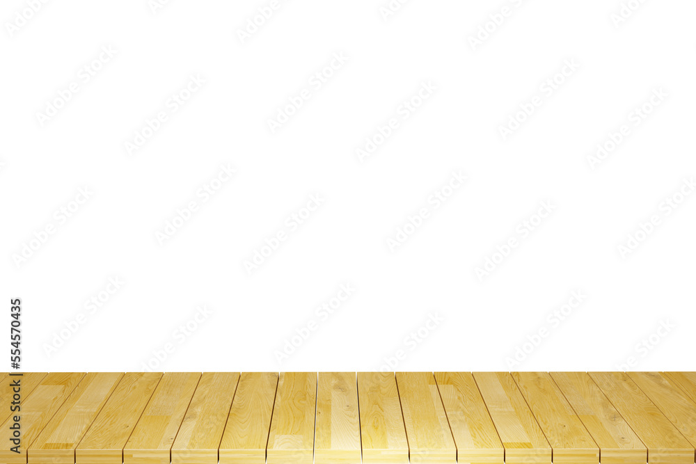 Wooden table, wood table top front view 3d render isolated Wooden table, wood table top front view 3d render isolated
