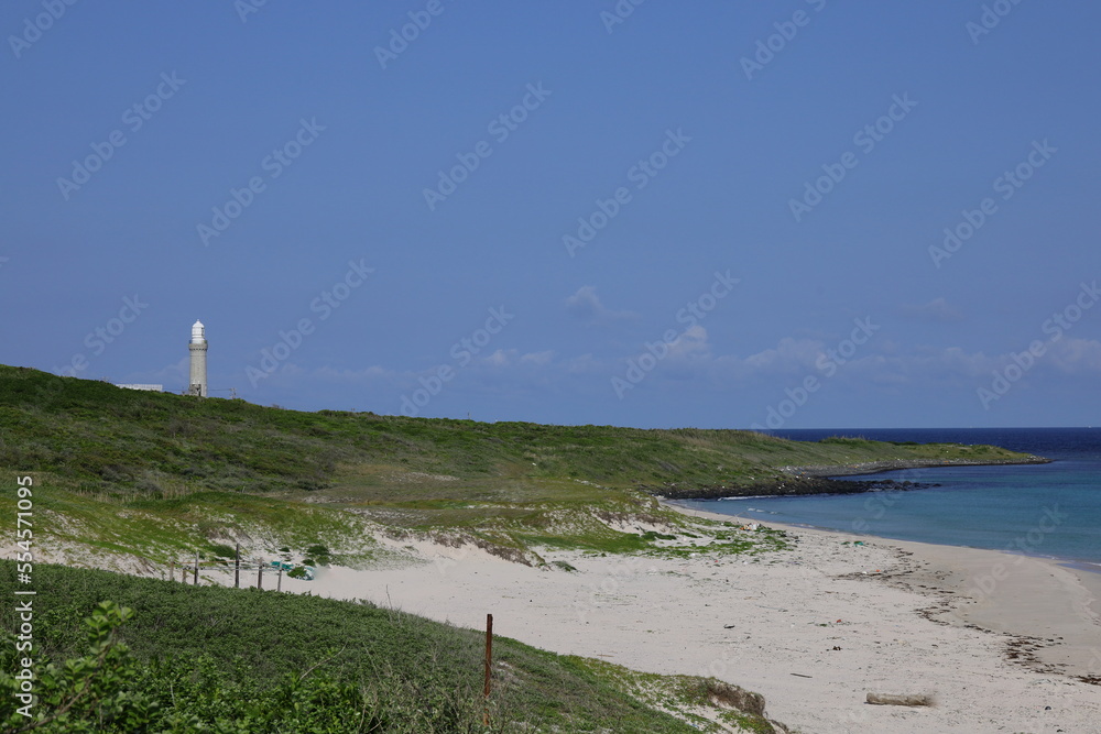 角島灯台と大浜海岸