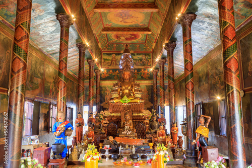 Wat Phnom Khmer Temple Phnom Penh Cambodia © laughingmangovideo