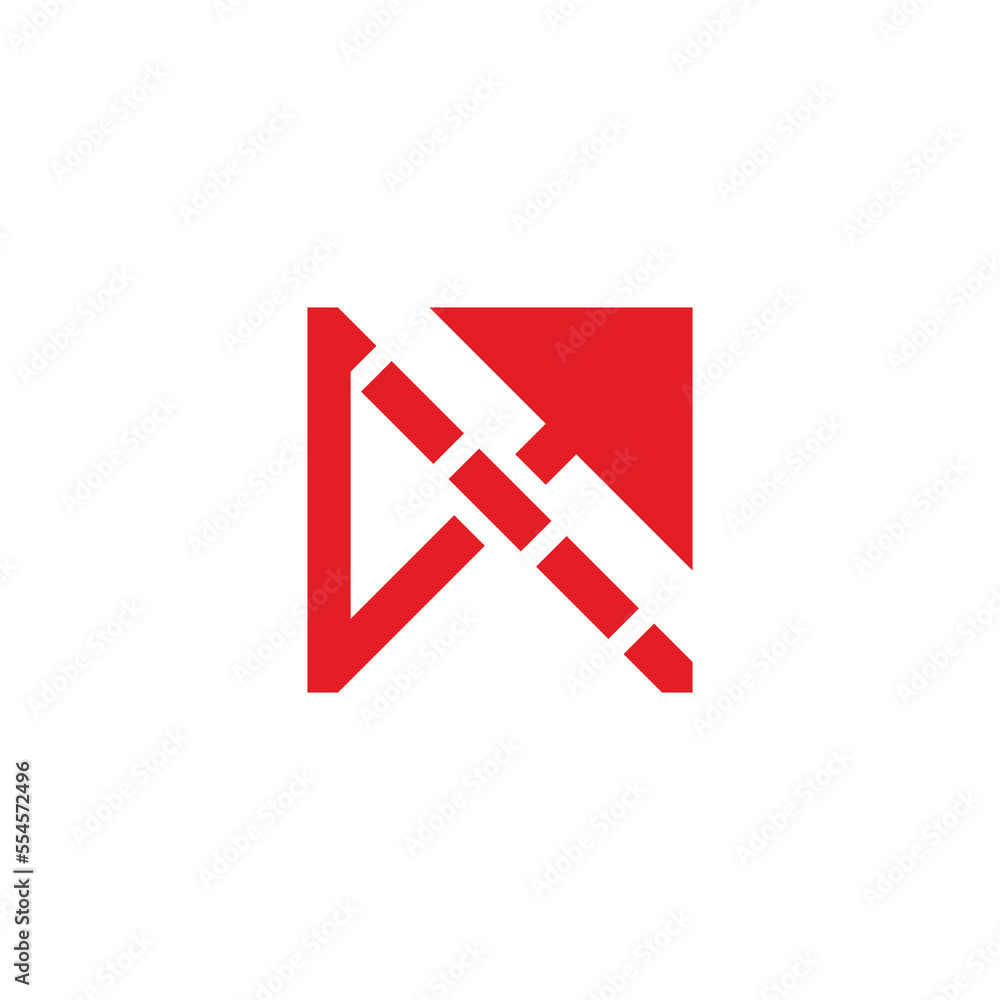 square red arrow up motion dots logo vector square red arrow up motion dots logo vector