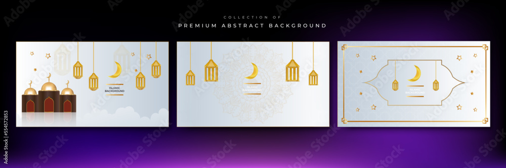 Ramadan background design with islamic decoration for greeting card. Vector illustration Ramadan background design with islamic decoration for greeting card. Vector illustration