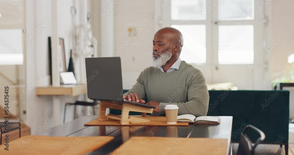Email, communication and black man with a laptop for networking, corporate planning and project management job. Typing, research and African employee with a pc for professional connection at work Email, communication and black man with a laptop for networking, corporate planning and project management job. Typing, research and African employee with a pc for professional connection at work