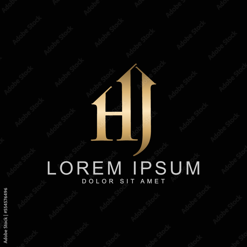 Initial letter logo with a minimal and simple style Initial letter logo with a minimal and simple style