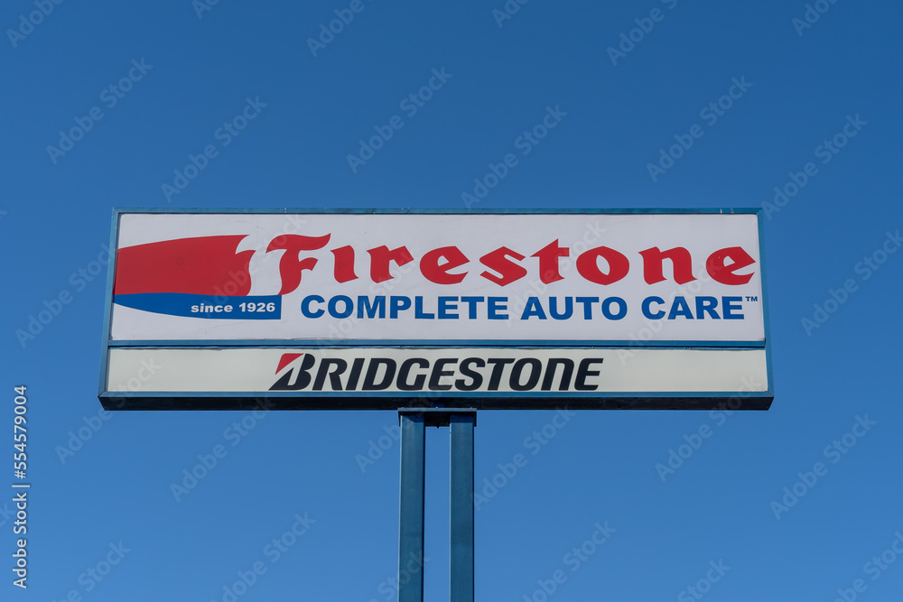 Foto de Austin, TX, USA March 18, 2022 Closeup of Firestone