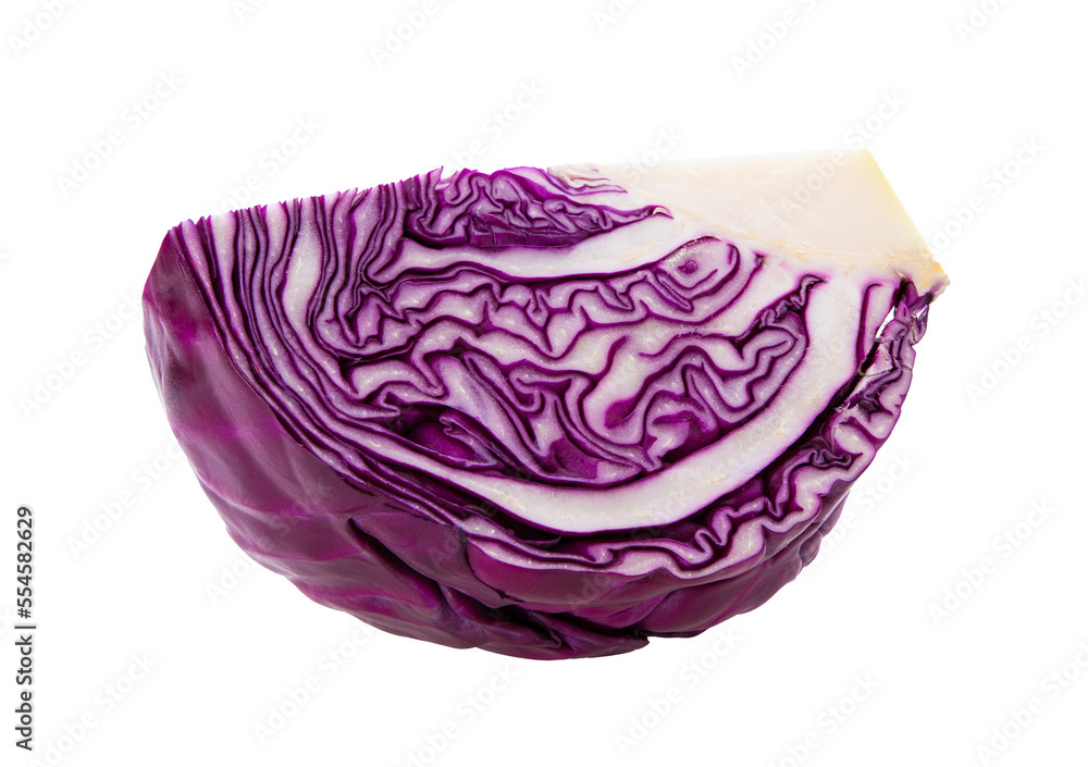 slice red cabbage isolated on transparent png slice red cabbage isolated on transparent png