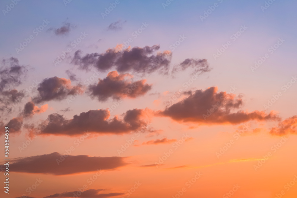 Fototapeta premium sunset in the clouds