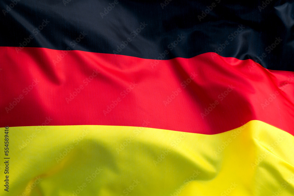 Naklejka premium Close up of Germany flag background