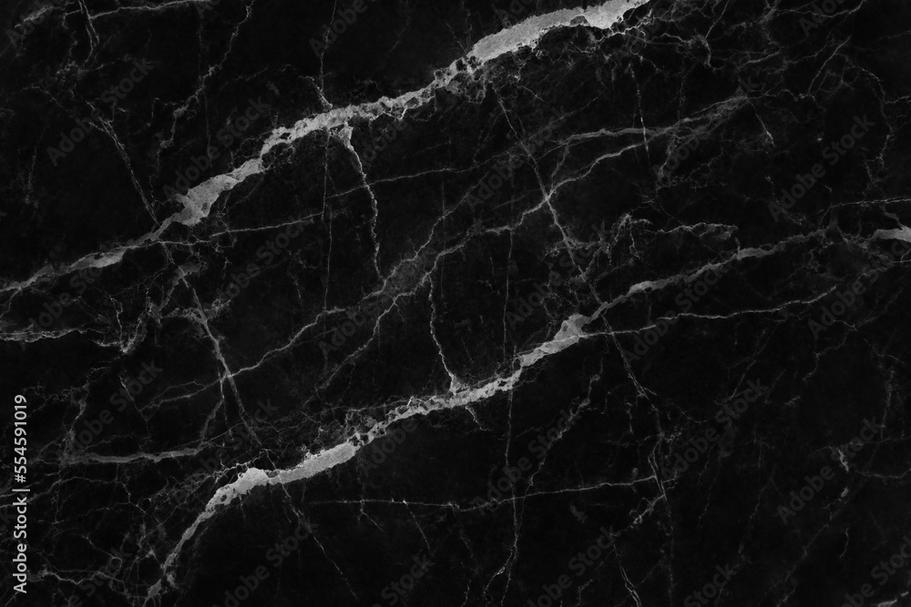 Black marble stone texture for background or luxurious tiles floor and wallpaper decorative design.