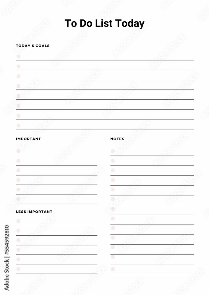 To Do list Today To Do list Today