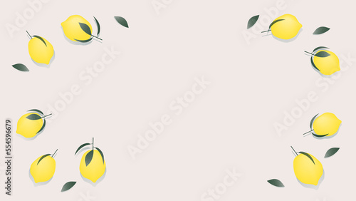 Fototapeta Naklejka Na Ścianę i Meble -  Lemon Farm Background