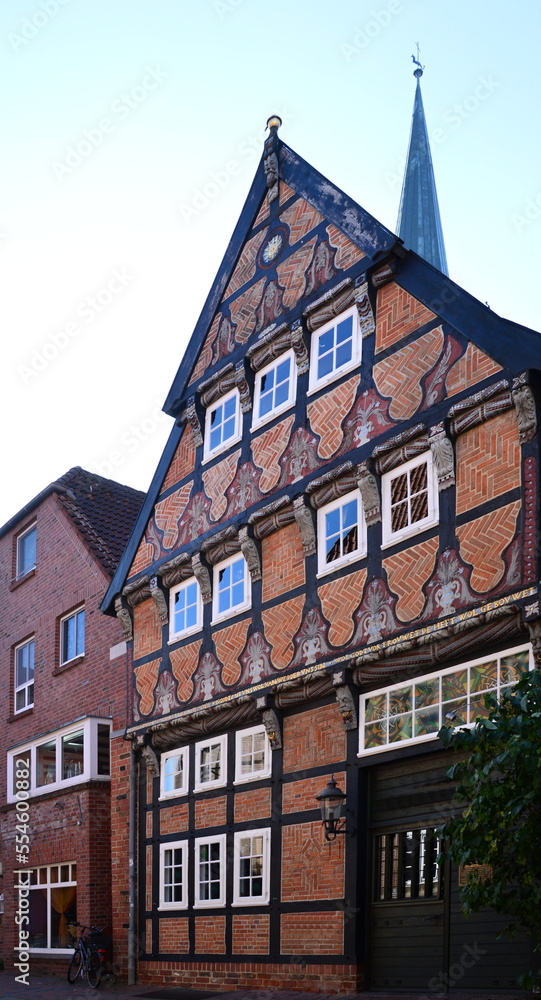 Historical Building in the Old Hanse Town Buxtehude, Lower Saxony