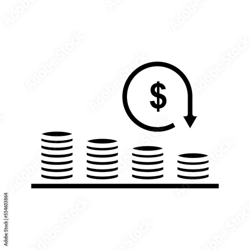 Crisis icon. sign for mobile concept and web design. vector illustration