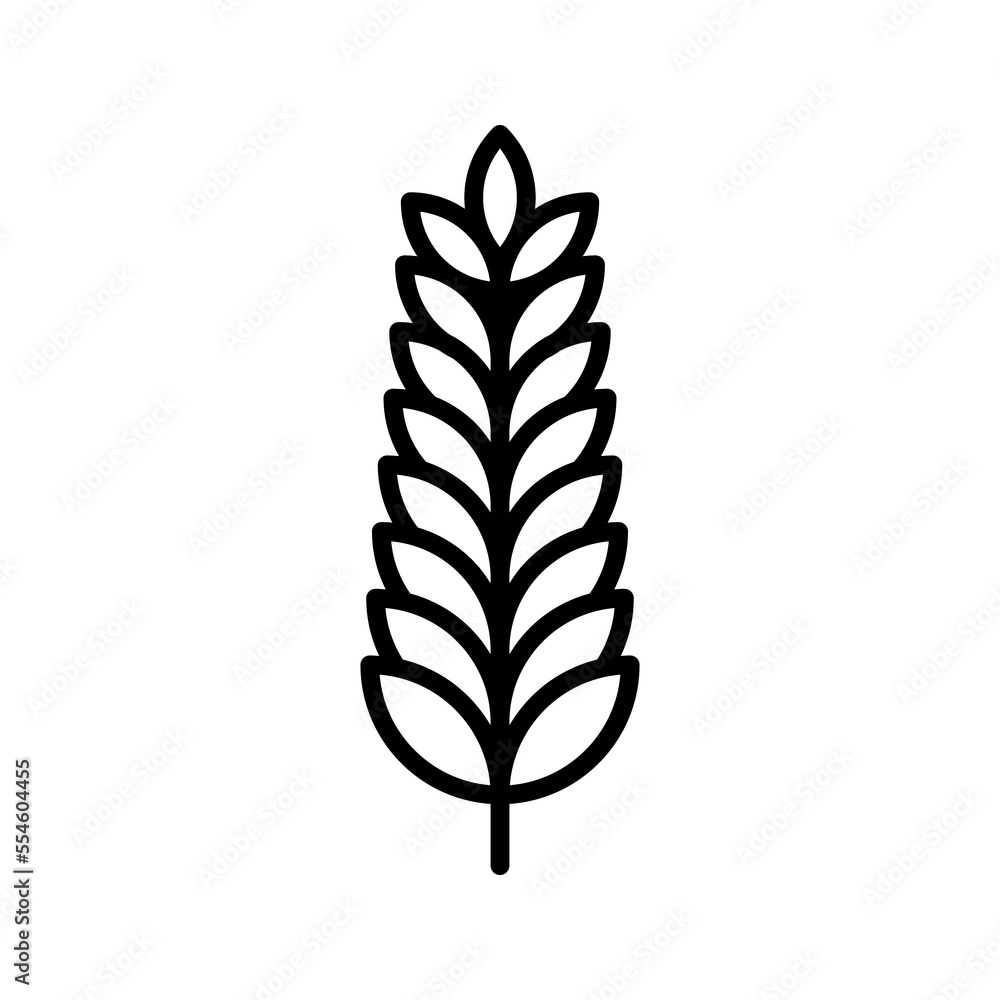 Wheat icon. sign for mobile concept and web design. vector illustration