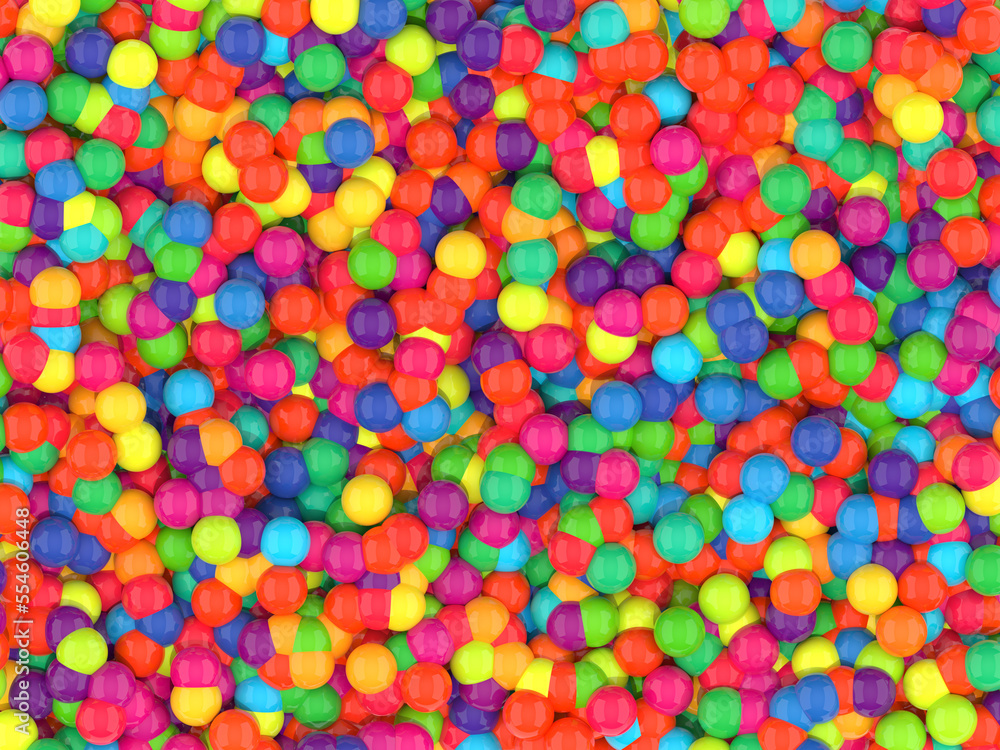 colorful background with balls