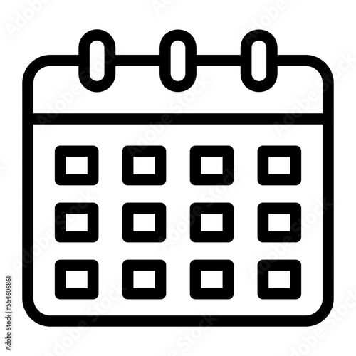 calendar outline icon