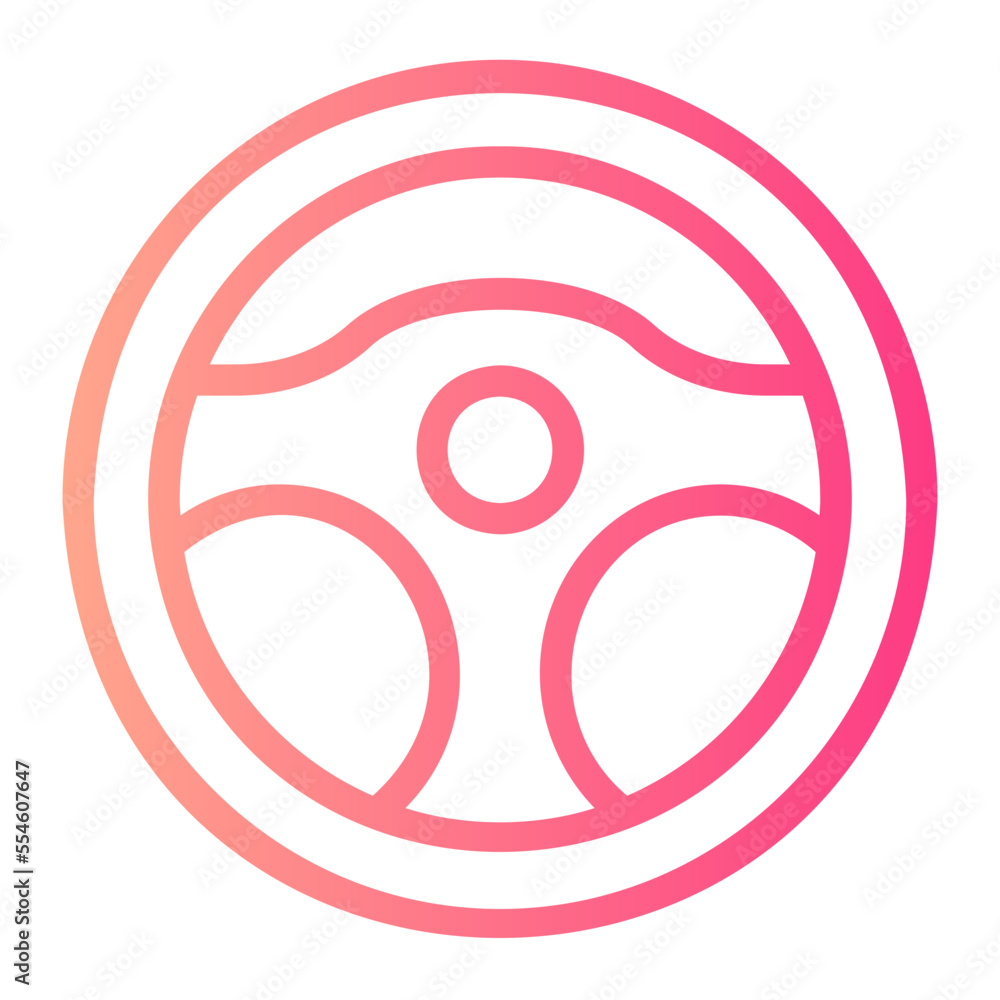 car wheel gradient icon