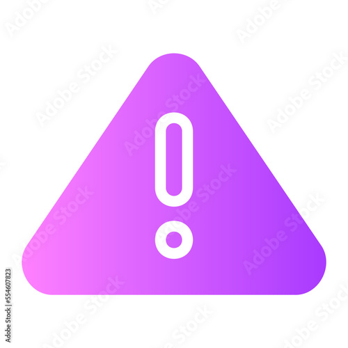 caution gradient icon