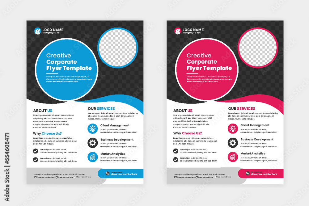 Vector Creative business flyer template design flyer template or corporate business event flyer design Vector Creative business flyer template design flyer template or corporate business event flyer design