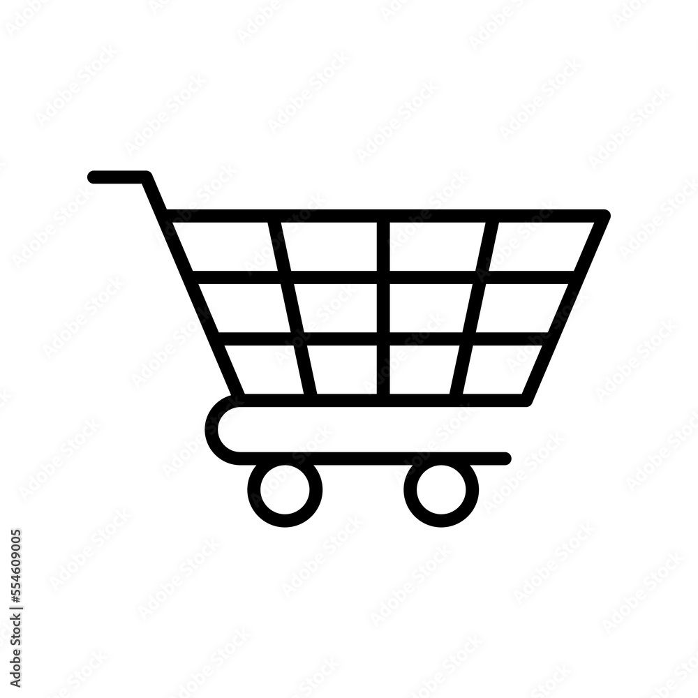 Trolly icon. sign for mobile concept and web design. vector illustration