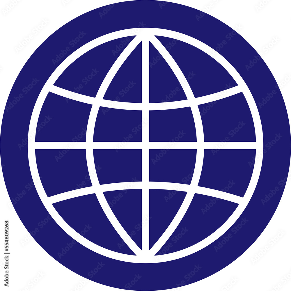 Obraz premium This is a globe icon which is perfect for web design.