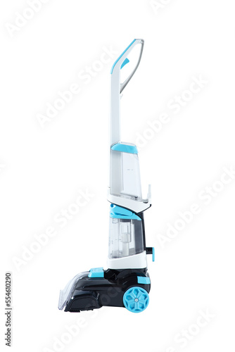 carpet cleaner and washer on white background