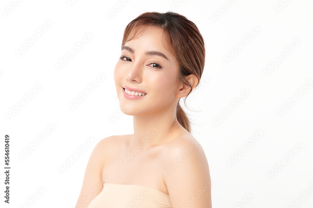 Beautiful young asian woman with clean fresh skin on white background, Face care, Facial treatment, Cosmetology, beauty and spa, Asian women portrait. Beautiful young asian woman with clean fresh skin on white background, Face care, Facial treatment, Cosmetology, beauty and spa, Asian women portrait.