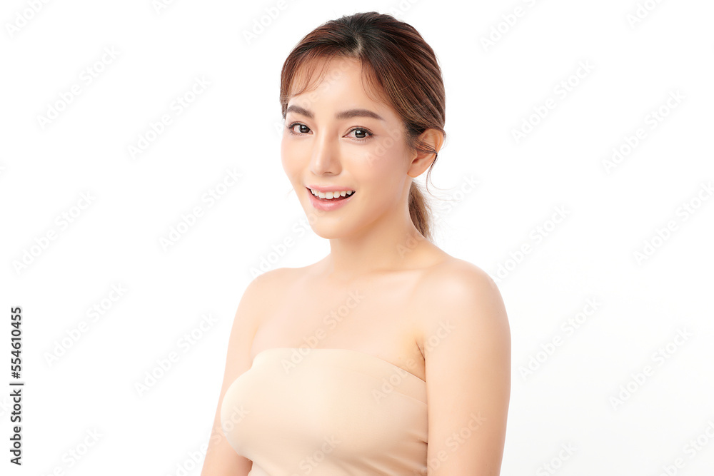 Beautiful young asian woman with clean fresh skin on white background, Face care, Facial treatment, Cosmetology, beauty and spa, Asian women portrait. Beautiful young asian woman with clean fresh skin on white background, Face care, Facial treatment, Cosmetology, beauty and spa, Asian women portrait.
