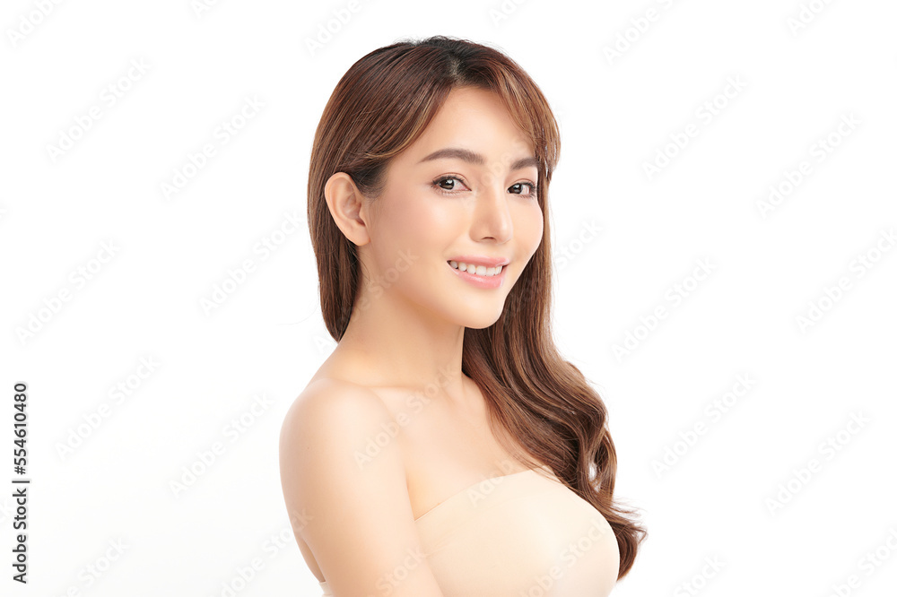 Beautiful young asian woman with clean fresh skin on white background, Face care, Facial treatment, Cosmetology, beauty and spa, Asian women portrait. Beautiful young asian woman with clean fresh skin on white background, Face care, Facial treatment, Cosmetology, beauty and spa, Asian women portrait.