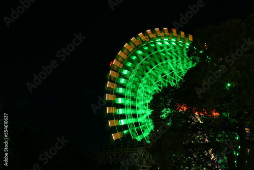 エキスポランドの観覧車　夜景