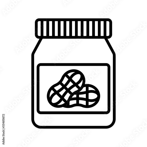 Peanut butter icon. sign for mobile concept and web design. vector illustration