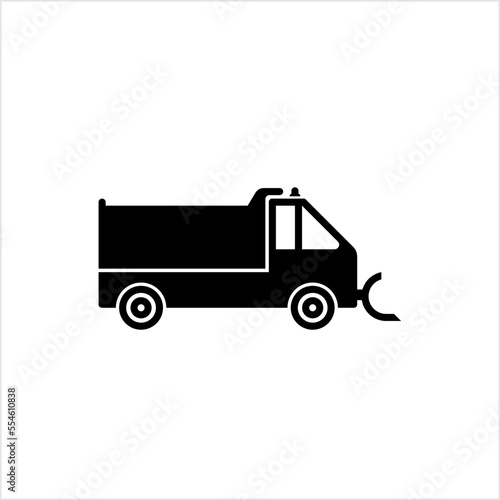 Snowplow Icon, Snow Plough, Snow Plow, Snowplough Icon, Vehicle Used To Remover Snow, Ice From Surface