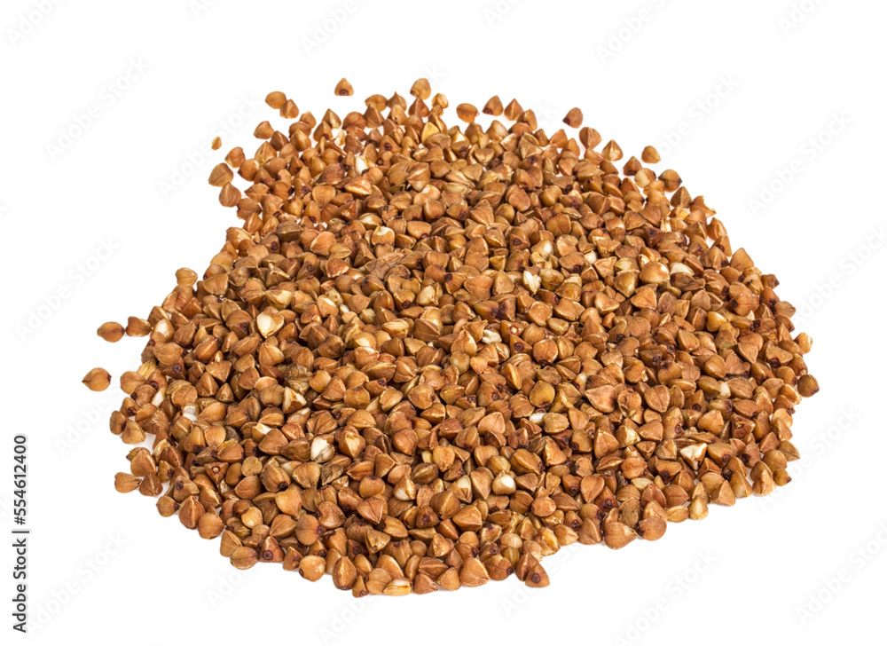 buckwheat on white background buckwheat on white background