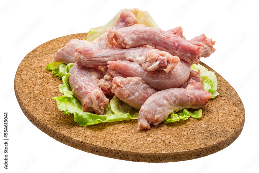 Raw chicken neck