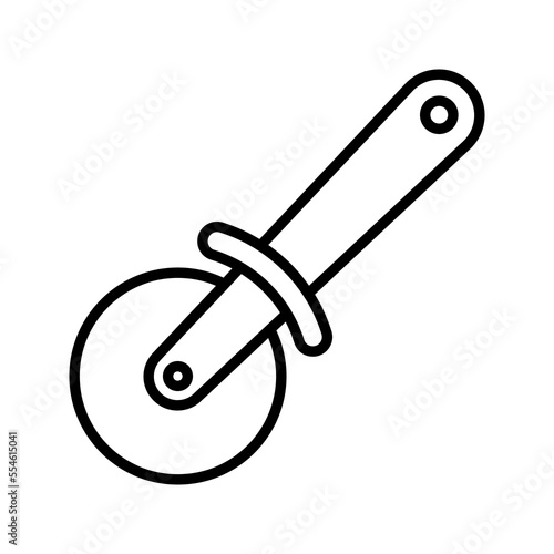 Pizza cutter icon. sign for mobile concept and web design. vector illustration