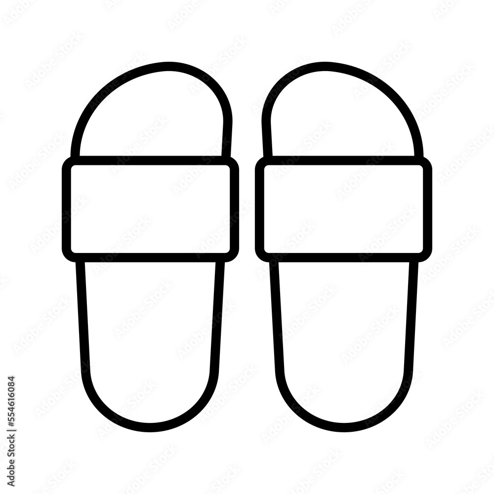 Sandal icon. sign for mobile concept and web design. vector illustration