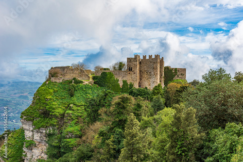 The castle of Venus in the medieval village of Erice, province of Trapani IT	