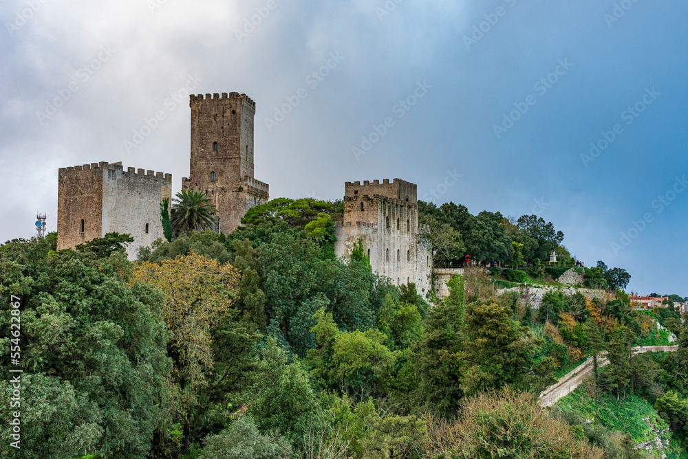 The castle of Venus in the medieval village of Erice, province of Trapani IT