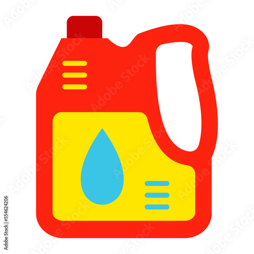 Oil Canister Flat Icon