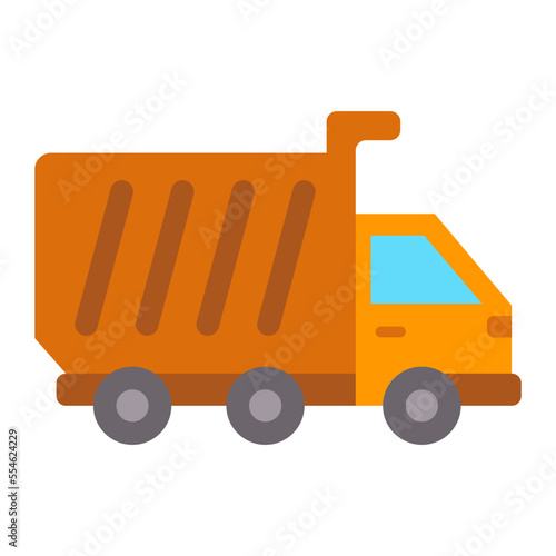 Dump Truck Flat Icon