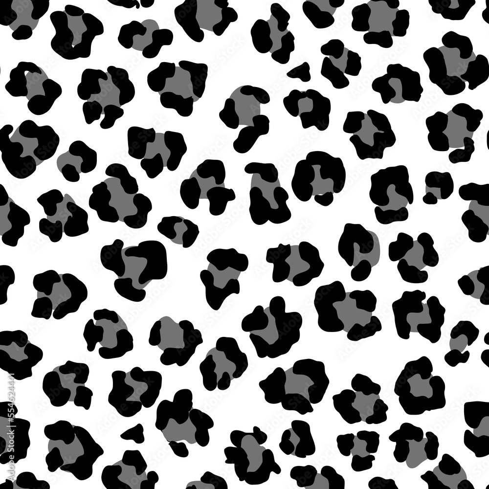 Fototapeta premium Leopard seamless pattern. Wild animal print. Vector african camouflage skin illusration