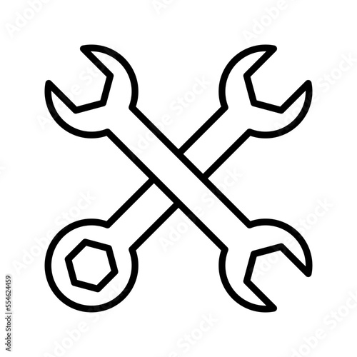 spanner icon flat vecktor trendy popular simple