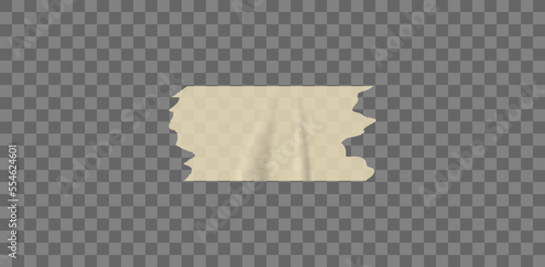 Adhesive tape. Sticky paper strip. Vector realistic scotch tapes