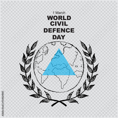 World Civil Defence Day, poster and banner