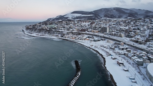 Otaru, Japan - December 18, 2022: Otaru During Winter Season