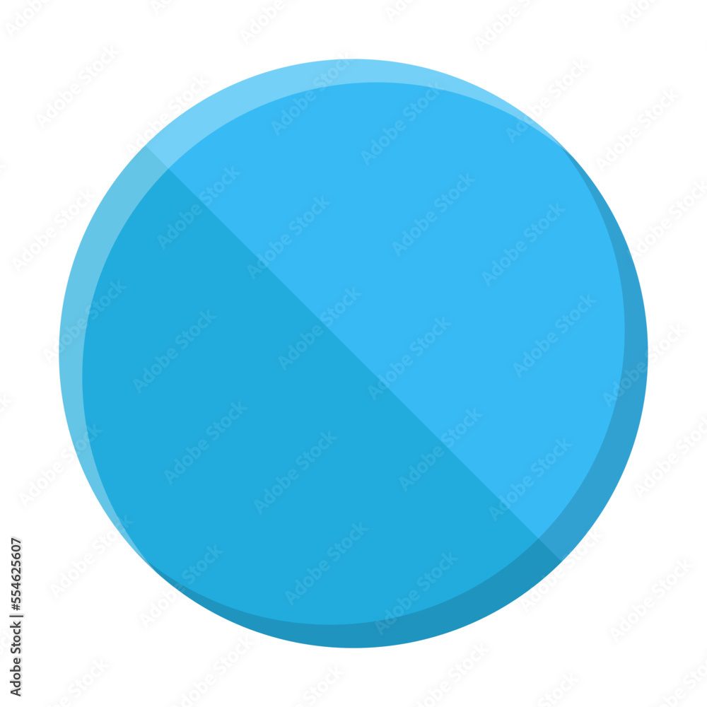 Basic circle geometric shape for children vector illustration. Cartoon drawing of figure or form for preschool kids on isolated white background. Education, geometry concept Basic circle geometric shape for children vector illustration. Cartoon drawing of figure or form for preschool kids on isolated white background. Education, geometry concept