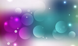 Vector bokeh wave light effect blurred glowing lights on colorful background