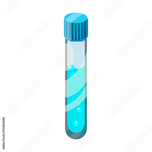 Laboratory equipment vector illustration. Test tube, medical equipment on white background