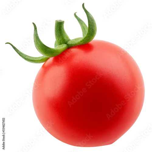 Tomato cherry isolated on white background, clipping path, full depth of field