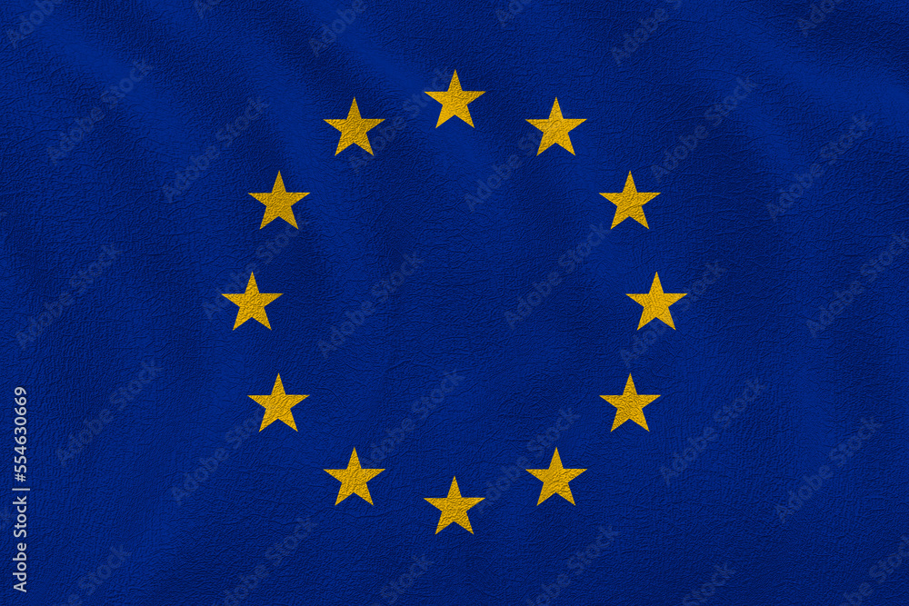 National flag of Europe. Background with flag of Europe. National flag of Europe. Background with flag of Europe.
